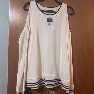 Lauren Ralph Lauren Ivory Sweater with Black Accents